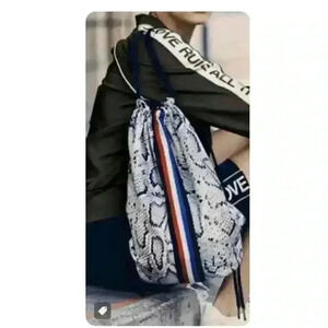 Pam & Gela - Snake Print Drawstring Bag